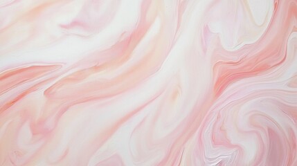 Wall Mural - Pink and white acrylic paint mix to create a marble effect background, perfect for beauty, cosmetics, fashion, and art projects