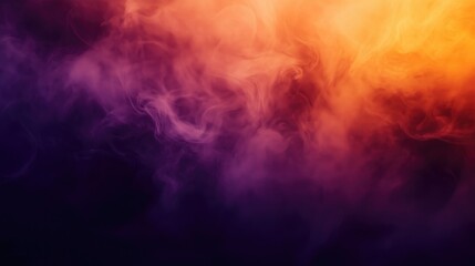 Poster - A vibrant gradient background featuring dark purple and orange hues blending seamlessly.