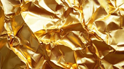 Golden foil texture. Gold foil background