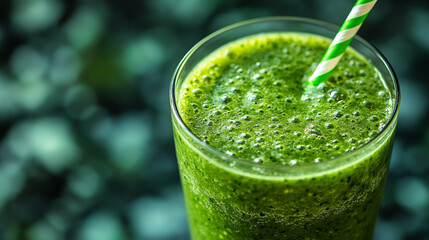 woman's hand elegantly holds a vibrant green smoothie, symbolizing health and vitality. The drink's freshness reflects a commitment to wellness and a balanced lifestyle, emphasizing nourishment