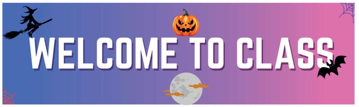 Halloween Spooky Background Happy Halloween party posters set with night clouds and pumpkins Happy Halloween card Vector.
