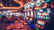 © atipong - Vibrant casino interior reflecting the thrill of online gambling showcasing money games with a dynamic blurred background for an immersive experience