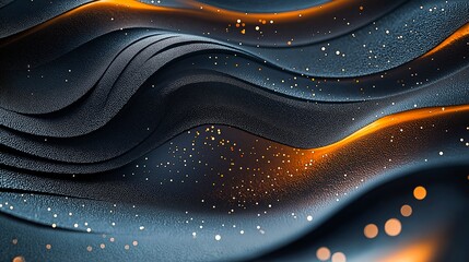 Wall Mural - abstract black surface with fire hot lava appearing in the cracks