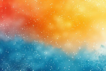 Wall Mural - a colorful background with a blue and orange gradient and a lot of white stars, generative ai image