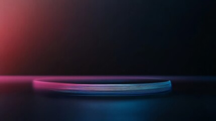 Poster - The holographic fingerprint scanner emits vibrant blue light patterns, emphasizing advanced technology and digital security concepts against a dark backdrop with neon accents