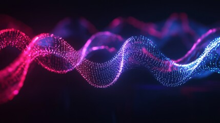 Aufkleber - Colorful Abstract Waves of Light and Energy