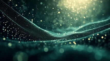 Poster - Ethereal Waves of Light and Particles in Dark Space