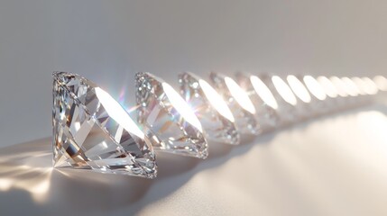 Aufkleber - Sparkling Diamonds in Elegant Arrangement