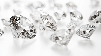 Aufkleber - Sparkling Diamonds on a Soft Background