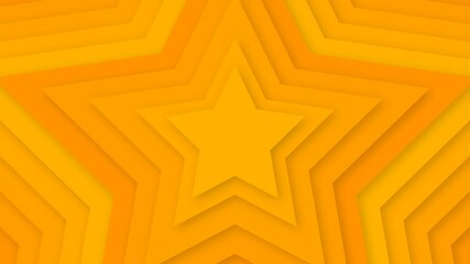 Wall Mural - animated orange star vibrant background loop video