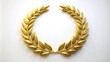 © suchetpong - Golden laurel wreath on white background