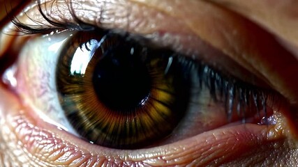 Wall Mural - close up of a female eye