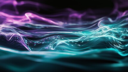 Poster - Flowing Light Waves with Radiant Data Trails