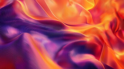 Poster - Abstract Flow of Luminous Waves in Curved Design
