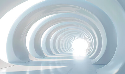 Wall Mural - abstract 3d tunnel