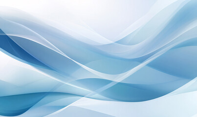 Wall Mural - abstract blue wave background-generative aI