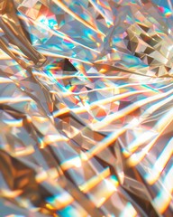 Poster - Vibrant Multicolored Abstract Sequin Background with Illusion of Movement and Light