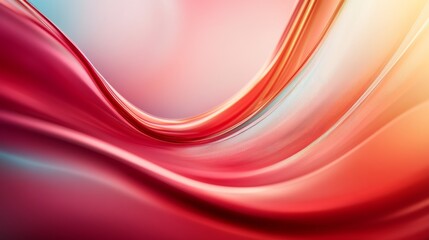 Poster - swirling red, turquoise, and gold liquid textures create a dynamic, flowing abstraction with smooth 