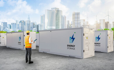 Engineer control energy storage system or battery container unit