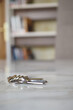 © Towfiqu Barbhuiya  - house keys on the ring on table in a room. To forget keys at home concept ,