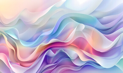 Canvas Print - abstract background with waves