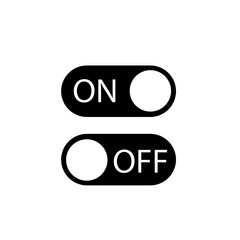 Poster - On off button slider illustration for web and app on white background..eps