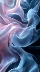 Poster - Abstract Overlapping Translucent Fabric Patterns