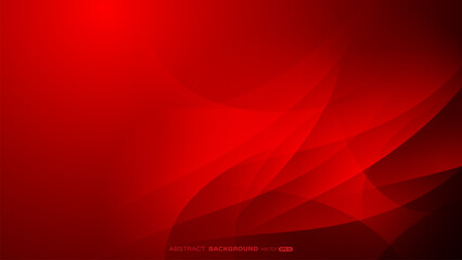 Wall Mural - red abstract background with soft, flowing curves and glowing effect