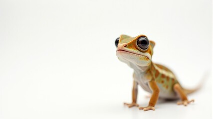 cute lizard on a white background