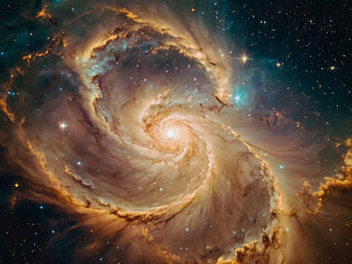 Wall Mural - beige cosmos background 1
