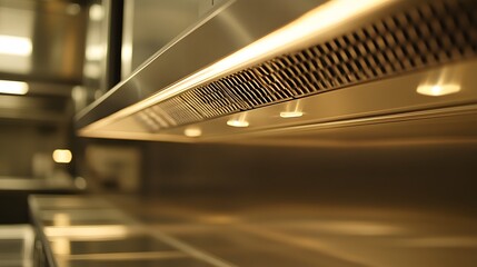 86. A close-up view of a fume hood is exterior design and materials