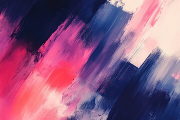 Wall Mural - Abstract brush textures with a combination of thick and thin strokes in contrasting colors