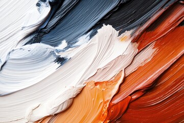 Wall Mural - Abstract brush textures with a combination of thick and thin strokes in contrasting colors