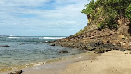 Wall Mural - Beautiful beach landscape natural sky texture