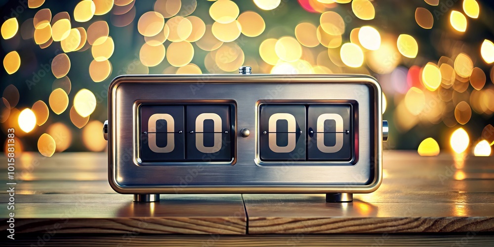 Retro Flip Clock Countdown Animation with Mechanical Scoreboard Numbers ...