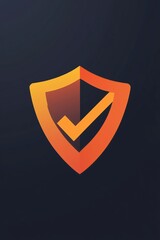 Fototapete - Shield check mark logo icon design template, vector illustration. 