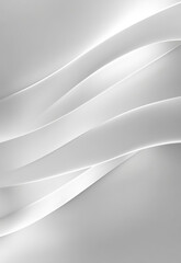 Wall Mural - Modern white and light grey square overlapped pattern on background with shadow. white background