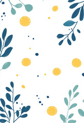 Wildflowers Watercolor Seamless Background Pattern
