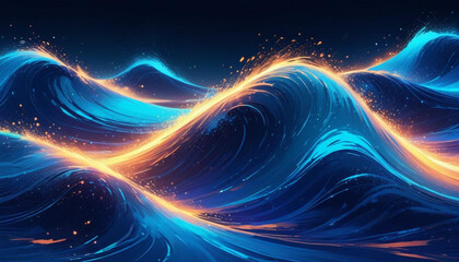 Abstract waves background