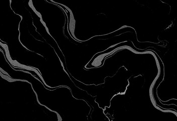 Marble black texture, wavy texture background	
