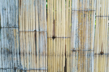 fence made of bamboo sticks