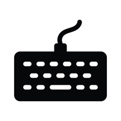 Sticker - A simple keyboard icon representing typing, input, or computer usage