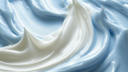 Creamy swirl texture for natural skincare product backdrop