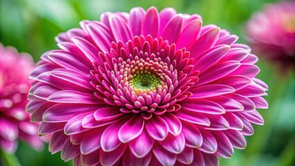 Sticker - Close-up image of a vibrant pink flower in full bloom, nature, floral, vibrant, pink, bloom, close-up, petal, beauty, garden