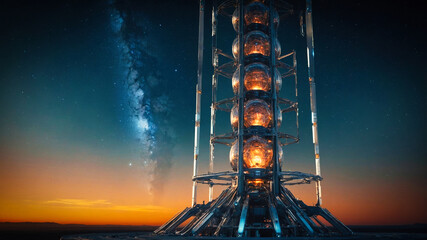 Poster - futuristic quantum communication device