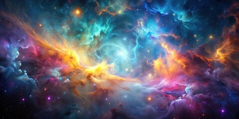 Wall Mural - background smoke nebula fractal , smoke, nebula, fractal, background, digital art, abstract, space, 