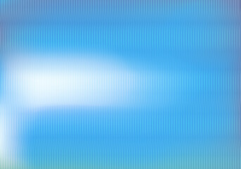 Fototapete - Reeded glass transparent texture. Reeded translucent blue plastic texture. Refraction texture acrylic ribbed bath separation wall. Vertical line stripes texture overlay. Vector illustration