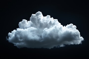 Poster - A majestic cloud formation is set against a peaceful, deep sky, creating a serene atmosphere and evoking a sense of calm and endless possibilities.