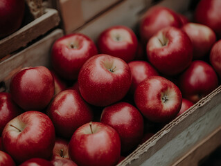 red apples in a basket