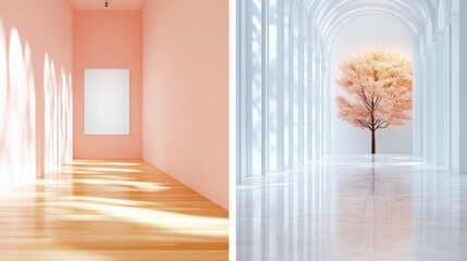 Poster - A modern art gallery with contemporary installations and innovative displays.